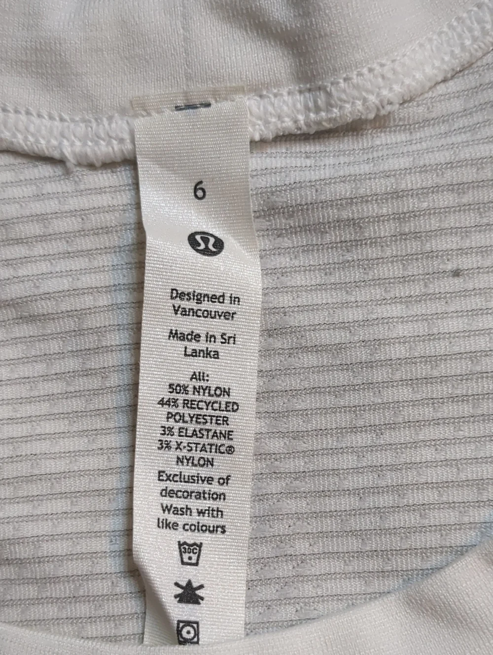 Lululemon Women's 6 Swiftly Tech Short Sleeve 2.0 White Shirt NWT